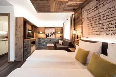 Image de Appartement \"Panorama - Die Schmugglersuite\" avec vue sur les montagnes, terrasse partagée et Wi-Fi