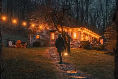 Image de Dark Sky Escape | Fire Pit + Forest Porch Vibes