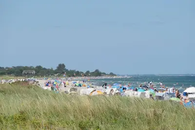 Image de Appartement 'Godewind - App F1 Am Ostseestrand' avec vue sur la mer, terrasse privée et Wi-Fi