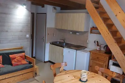 Image de Duplex cosy pour 5/6 pers. Ă ArĂŞches-Beaufort, ski-in/ski-out