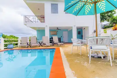 Grand View Vieques Private House with Pool for 6 guests