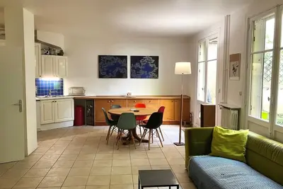 Image de Appartement Paris centre Montparnasse 3 chambres avec jardin