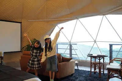 Image de For 4 people Dogs welcome Dome tent 6mE traile / Ito Shizuoka