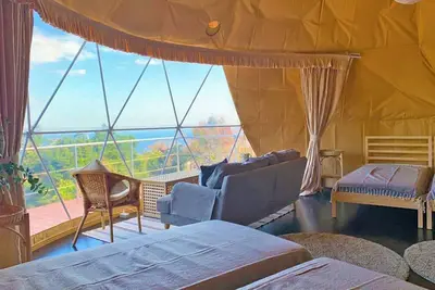 Image de For 3 people 7m dome tent C overlooking Sagami B / Ito Shizuoka
