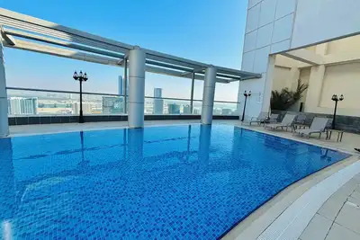 Image de Stunning Studio Dubai With Rooftop Pool + Balcony + Gym