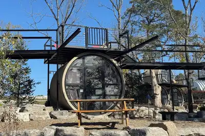Image de Our Tubes offer a camping experience for those that love the outdoors but also love a bed.