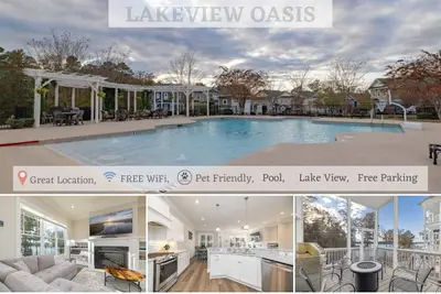 Image de New! Lakeview, 4br House, Pool, Pet friendly, WiFi, Free Parking
