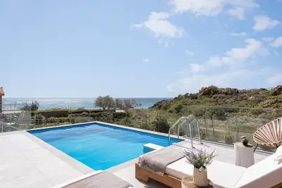 Image de Magnificent Lemnos Villa | Villa Lemnos Nocturne | Private Swimming Pool | Stunning Sea Views | Outdoor Dining Area | 2 Bedrooms | Agios Ioannis