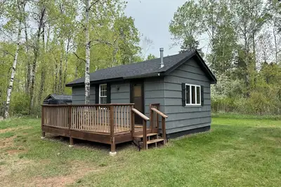 Image de Charming cabin in delightful Duquette with Ac near miles of Atv trails.