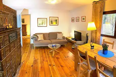 Image de Bungalow \"Urlaubsoase Am Bruchsee\" avec vue sur le lac, terrasse privée et jardin privé