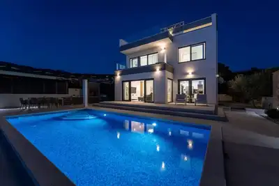 Image de Luxury Villa Wonder heated pool 32 m2 family, sea view, bbq