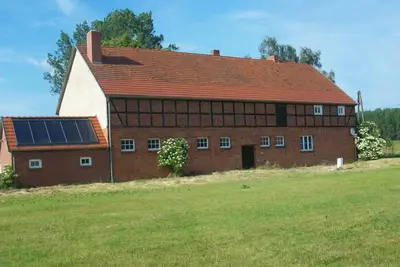 Image de Appartement 'Der Flusshof, Scheunenwohnung' avec terrasse partagée, jardin partagé et Wi-Fi