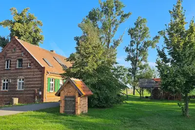 Image de Maison de vacances 'Der Flusshof, Ferienhaus' avec terrasse partagée, jardin partagé et Wi-Fi