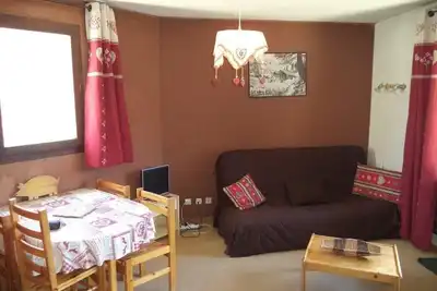 Image de À 10m des pistes de ski, 4ème étage, balcon, télévision, 20m², Les Orres