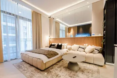Image de Chic 1-bedroom apartment in nice Sobha Hartland with Ac, fitness room, WiFi