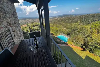 Image de Appartement 'Appartamento D Podere L'Orsinghi' avec piscine partagée, jardin partagé et balcon