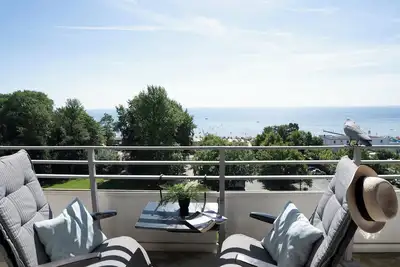 Image de Vacation apartment Möwe in the vacation complex Leuchtturmweg with balcony in Kellenhus