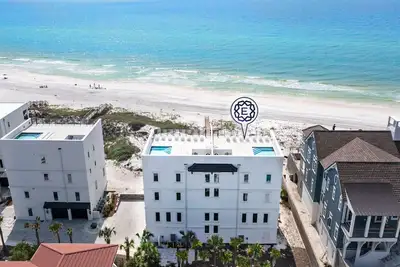 Image de Azzurro Moon|Private Deeded Beach|Gulf Front Villa with Private Rooftop Pool