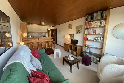 Image de Studio cosy pour 2 personnes proche des pistes, vue sur les Aravis