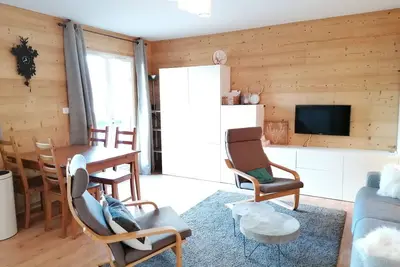 Image de Studio rénové 4 pers. avec terrasse, vue montagne, parking, accès télécabine à 300m