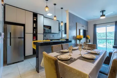 Image de Cozy Apartment in Canto do Forte and BoqueirĂŁo in Praia Grande