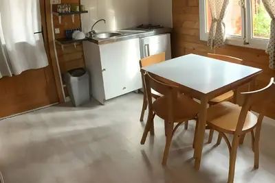 Image de Chalet 'Guzet 4 Personnes 25' avec terrasse privée, jardin privé et Wi-Fi