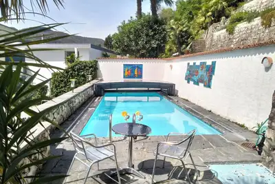 Image de Villa in Caslano Ticino Private house with pool, 150 m from Lake Lugano.