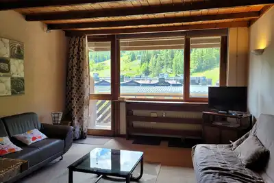 Image de Studio rénové 4 pers, sud, près des pistes, balcon