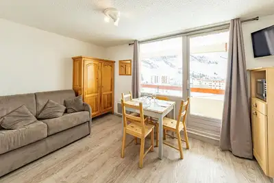 Image de Studio 27m² à Saint-François-Longchamp, 6 pers, balcon, proche pistes