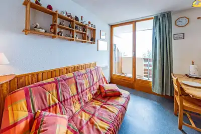 Image de Studio cosy 4 pers, balcon, au pied des pistes