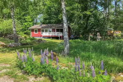 Image de Belle maison à Backaryd avec vue sur le.