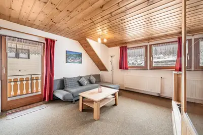 Appartement \"Abendsonne\" avec vue sur les montagnes, terrasse partagée et Wi-Fi