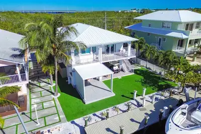 Image de Charming water view 3-bedroom house with jacuzzi Ac and WiFi in Key Largo