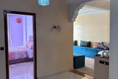 Image de Lavillette 2-bedroom apartment with WiFi in Casablanca. Clean and quiet.
