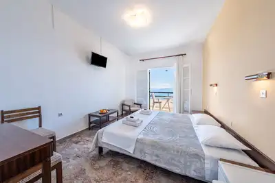 Image de Chambre 'Vue sur la mer 2' avec terrasse privée, Wi-Fi et climatisation