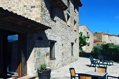 Image de Studio 'Santa Cristina' avec vue sur la montagne, terrasse et jardin partagés
