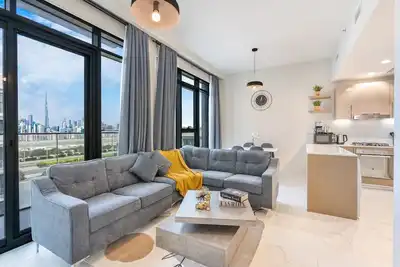 Image de Bright & Modern Home with Burj Khalifa Views