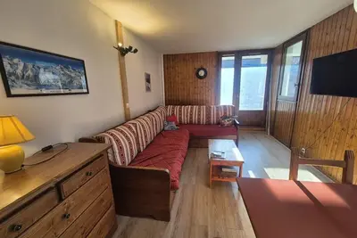Image de 10m du centre station, étage -3, balcon, télévision, casier à ski, 35m², Tignes