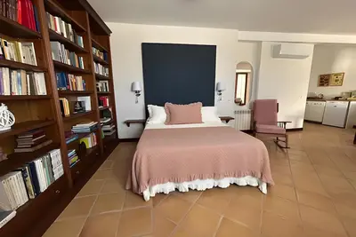 Image de Studio 'Biblioteca' avec terrasse partagée, Wi-Fi et climatisation