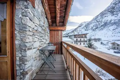 Image de Appartement \"Mésange\" avec vue sur les montagnes, balcon et Wi-Fi