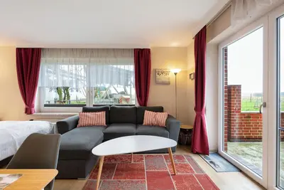 Image de Appartement \"Deichblick 3\" avec jardin partagé et balcon