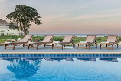 Image de Villa 'Rhodes Sea Villas No 2' avec vue sur la mer, Wi-Fi et climatisation