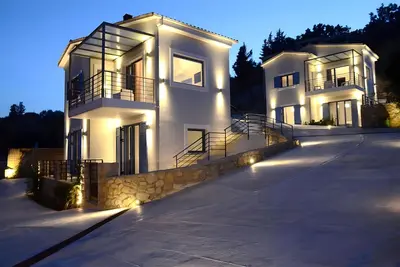 Image de Villa 'Katerina's Village 1' avec vue sur mer, Wi-Fi et climatisation