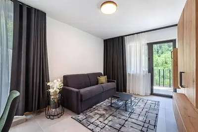 Image de Appartement 'Pauli 3' avec vue sur les montagnes, jardin partagé et Wi-Fi