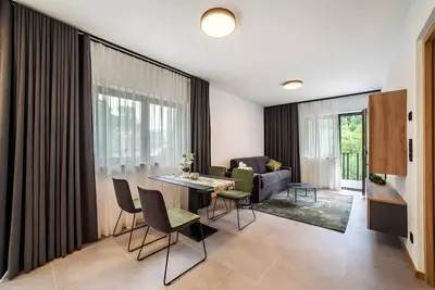 Image de Appartement 'Pauli 5' avec vue sur les montagnes, jardin partagé et Wi-Fi