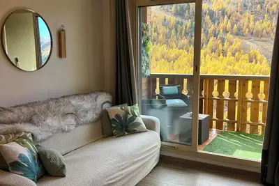 Image de Luxueux appartement plein centre et pistes, tout pédestre. Vue exceptionnelle