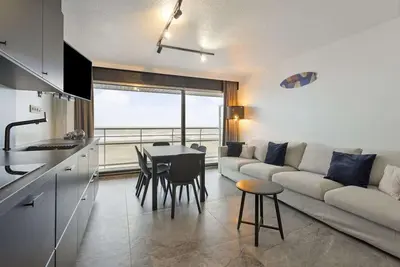 Image de Studio Ă Blankenberge avec vue sur mer