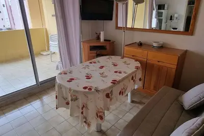 Image de Cap d'Agde : T2 cabine, piscine, parking, proche mer