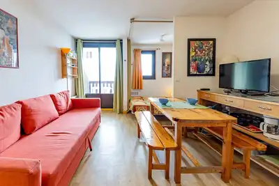 Image de Studio/T1 26m² 5 pers avec balcon et équipement complet à Saint-François-Longchamp