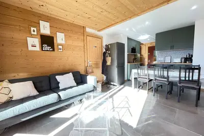 Image de Appartement moderne proche pistes, 6 pers, balcon sud, animaux admis, parking, wifi